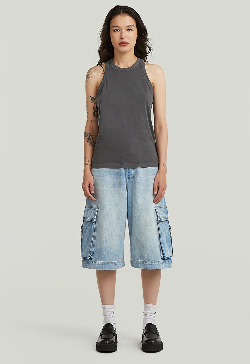 G-STAR - Washed tank r t wmn - petrol gd