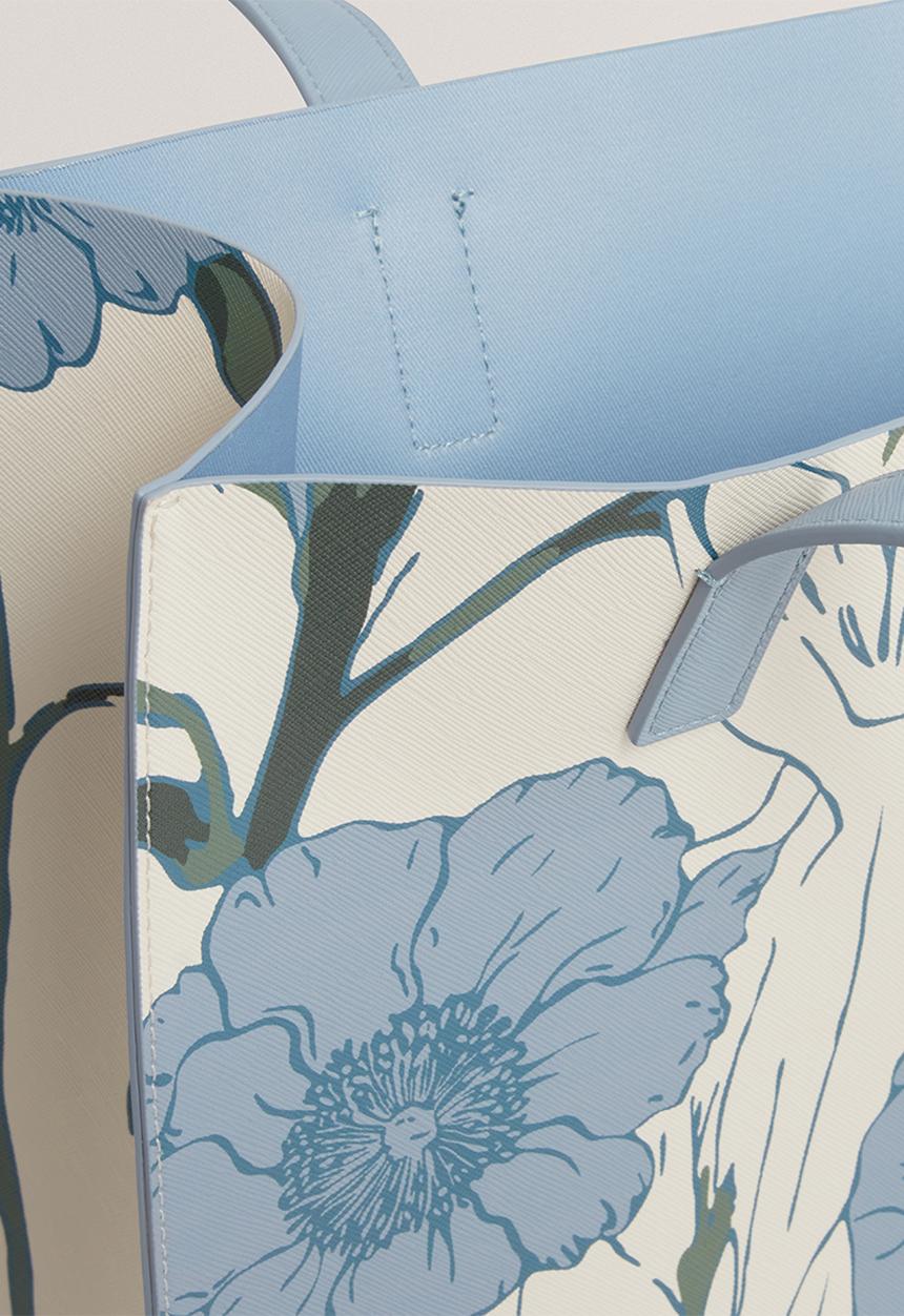 Ted Baker - Tipcon Floral Print Large Icon Bag - Lt-Blue