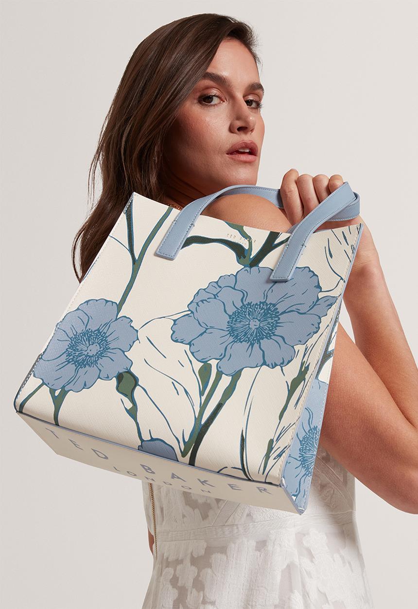 Ted Baker - Tyecon Floral Print Small Icon Bag - Lt-Blue