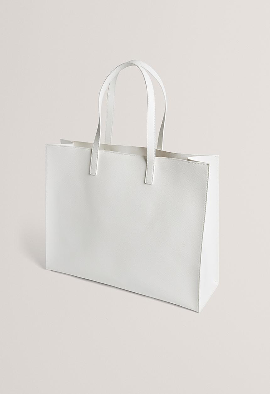 Ted Baker - Reecon Graphic Detail Extra Large Icon Bag - White