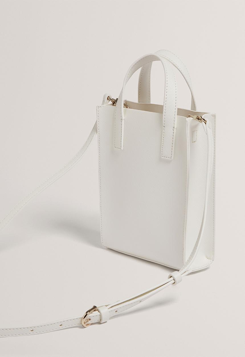 Ted Baker - Reocon Embroidery Floral Mini Icon Bag - Ivory