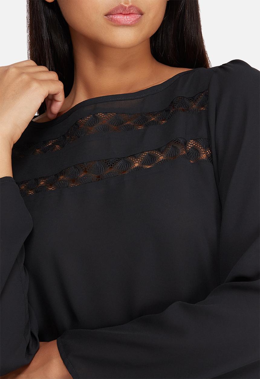 dailyfriday - Lace inset blouse