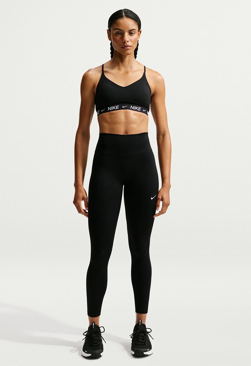Nike - Nike Indy Light Support Women's Padded Adjustable Sports Bra - Black/Black/White