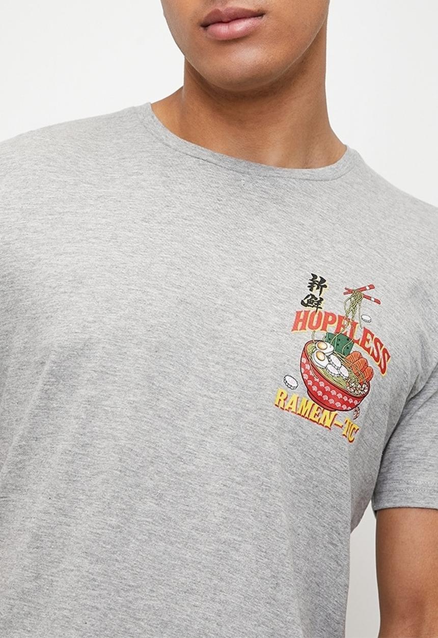 Brave Soul - T-shirts - Light Grey Marl