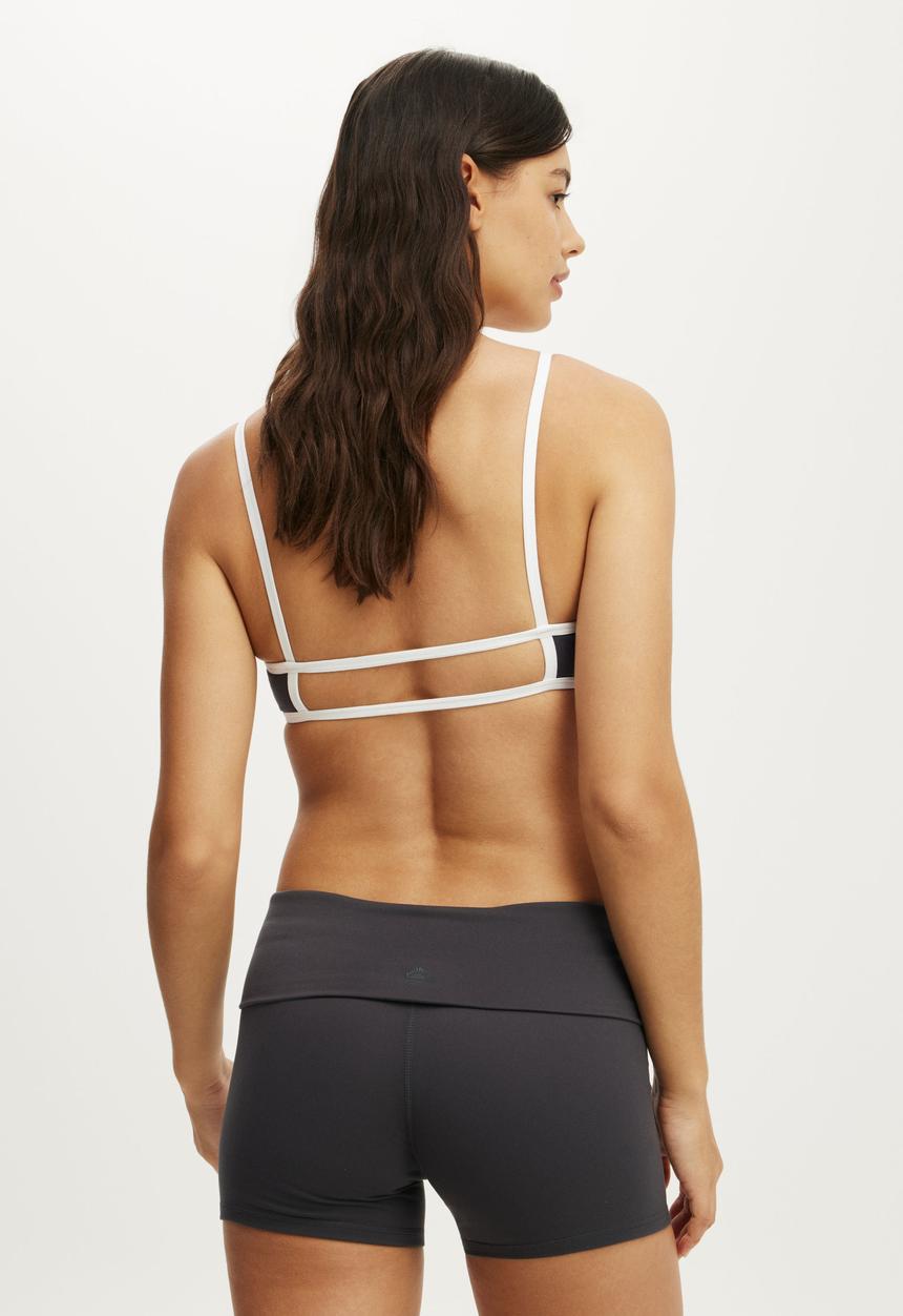Cotton On - Ultra Soft Roll Over Shortie Short - Graphite