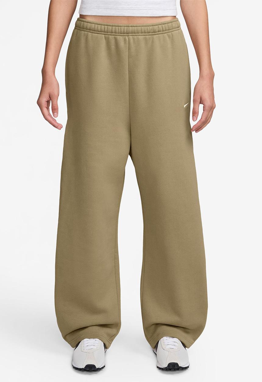 Nike - Women'S Mid-Rise Pleated Pants - Parachute Beige/Sail