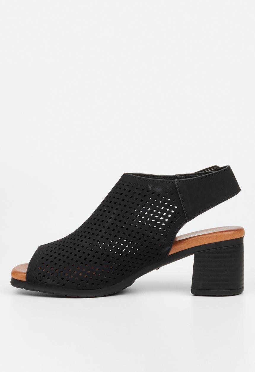 Butterfly Feet - Indra 1 peep toe heel - black