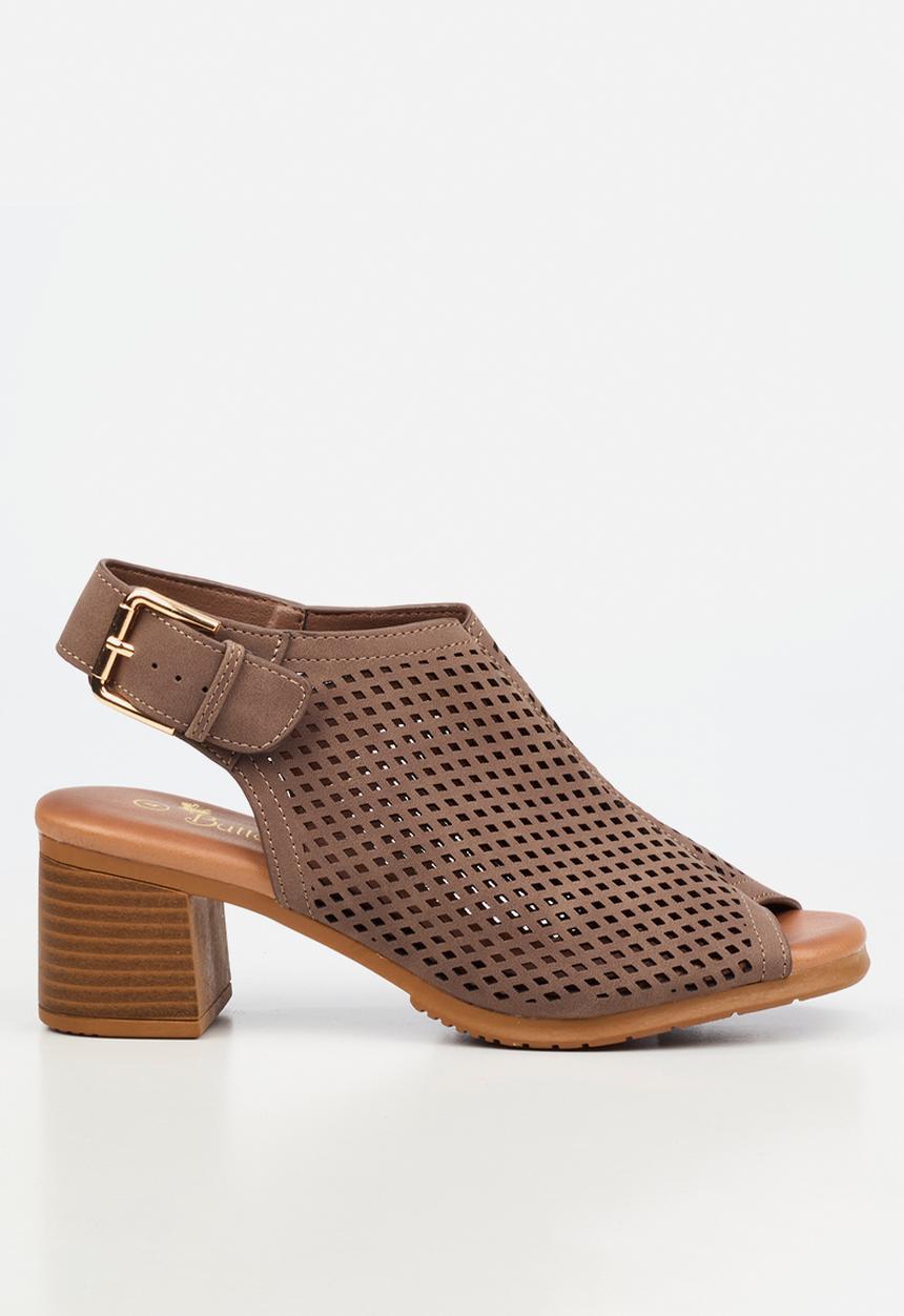 Butterfly Feet - Indra 1 peep toe heel - chocolate