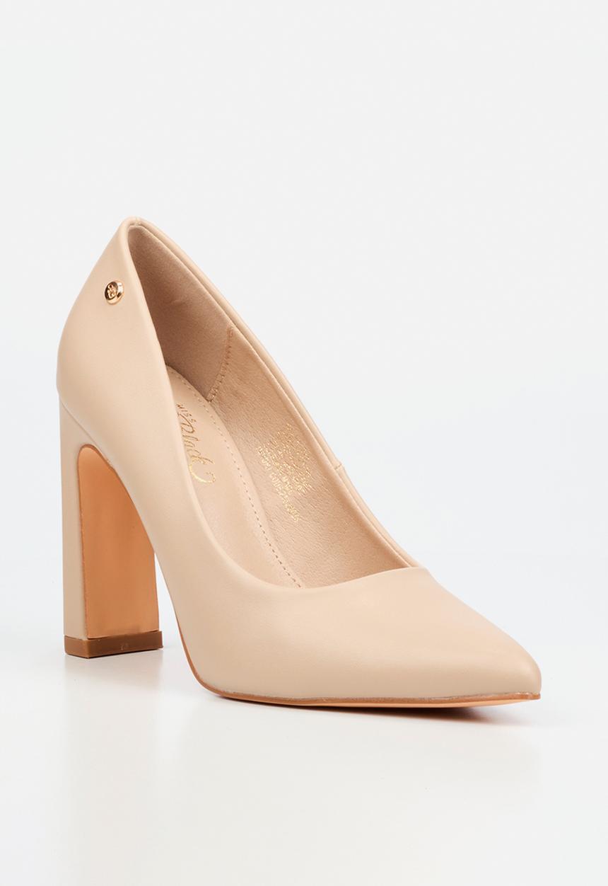 Miss Black - Nala 2 classic block heel - natural
