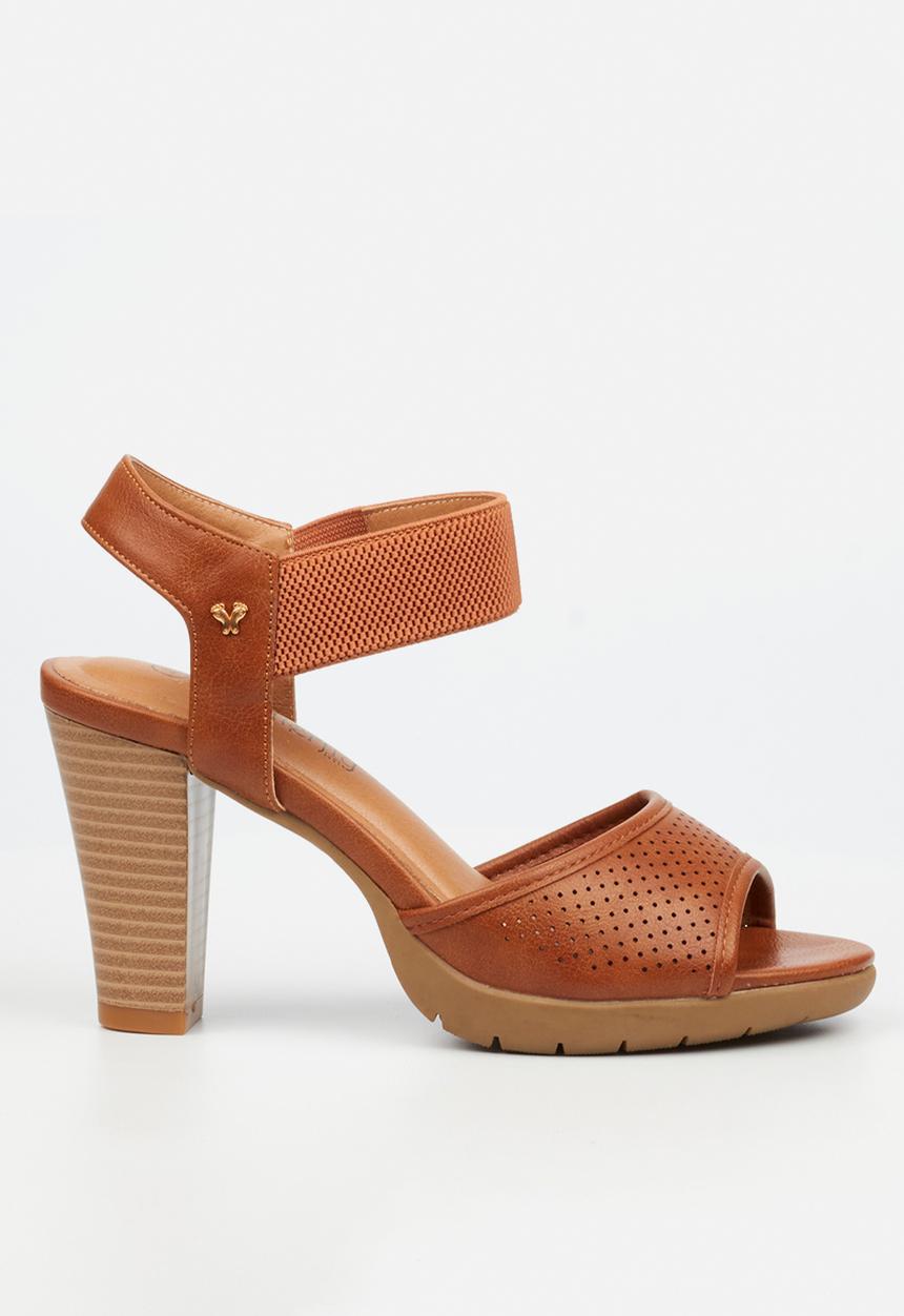 Butterfly Feet - Raina 2 ankle strap heel - tan