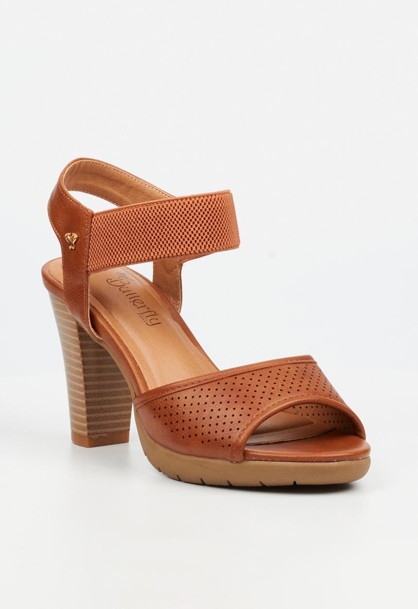 Butterfly Feet - Raina 2 ankle strap heel - tan