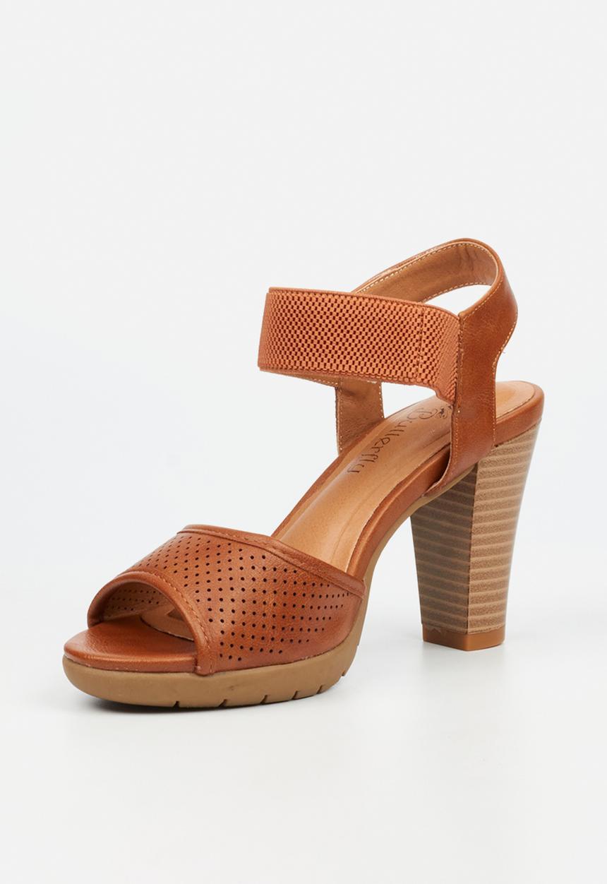 Butterfly Feet - Raina 2 ankle strap heel - tan