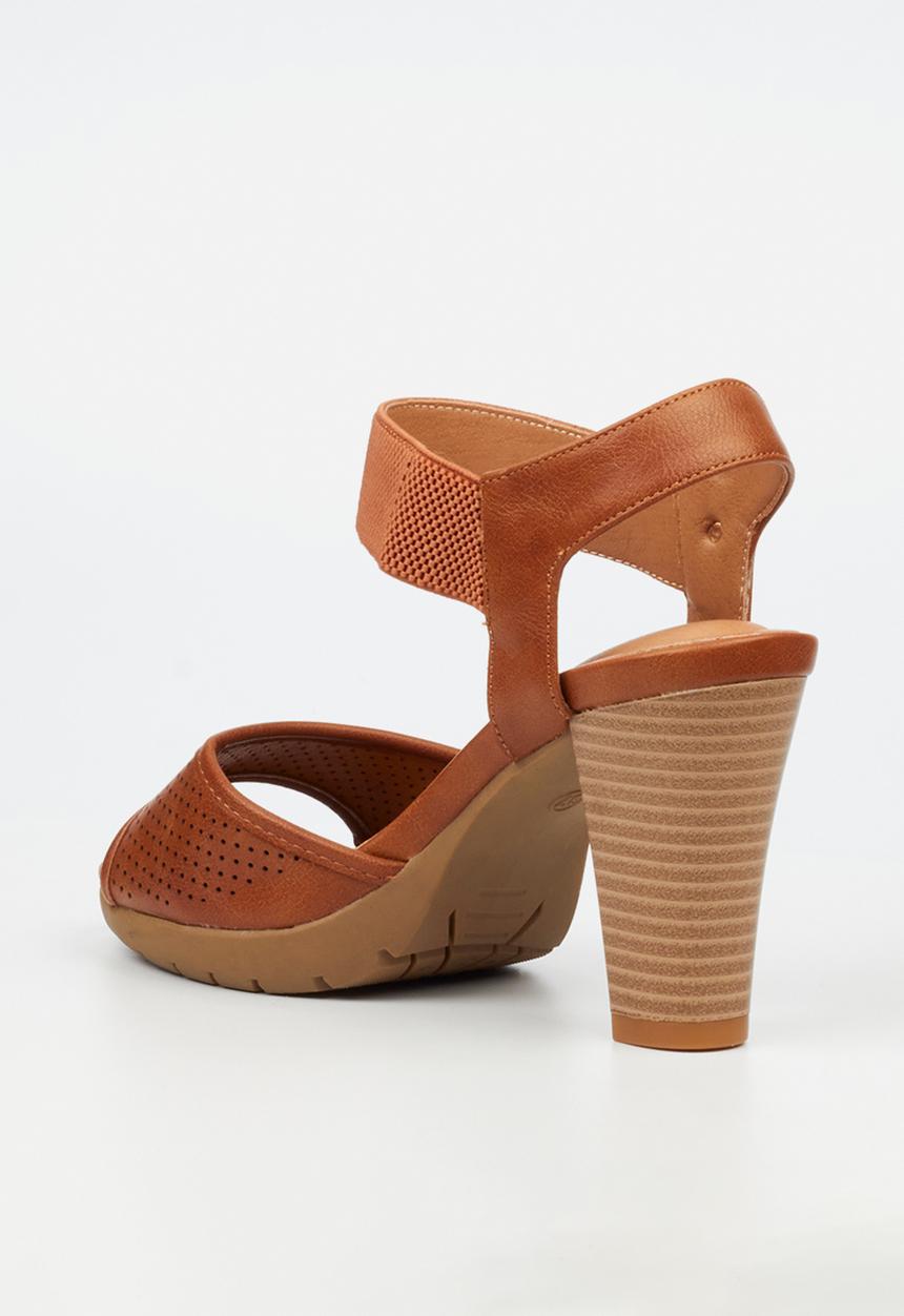 Butterfly Feet - Raina 2 ankle strap heel - tan