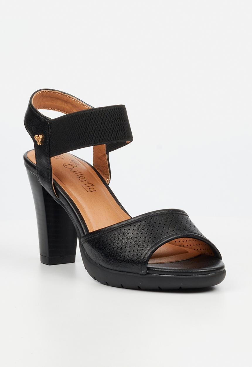 Butterfly Feet - Raina 2 ankle strap heel - black