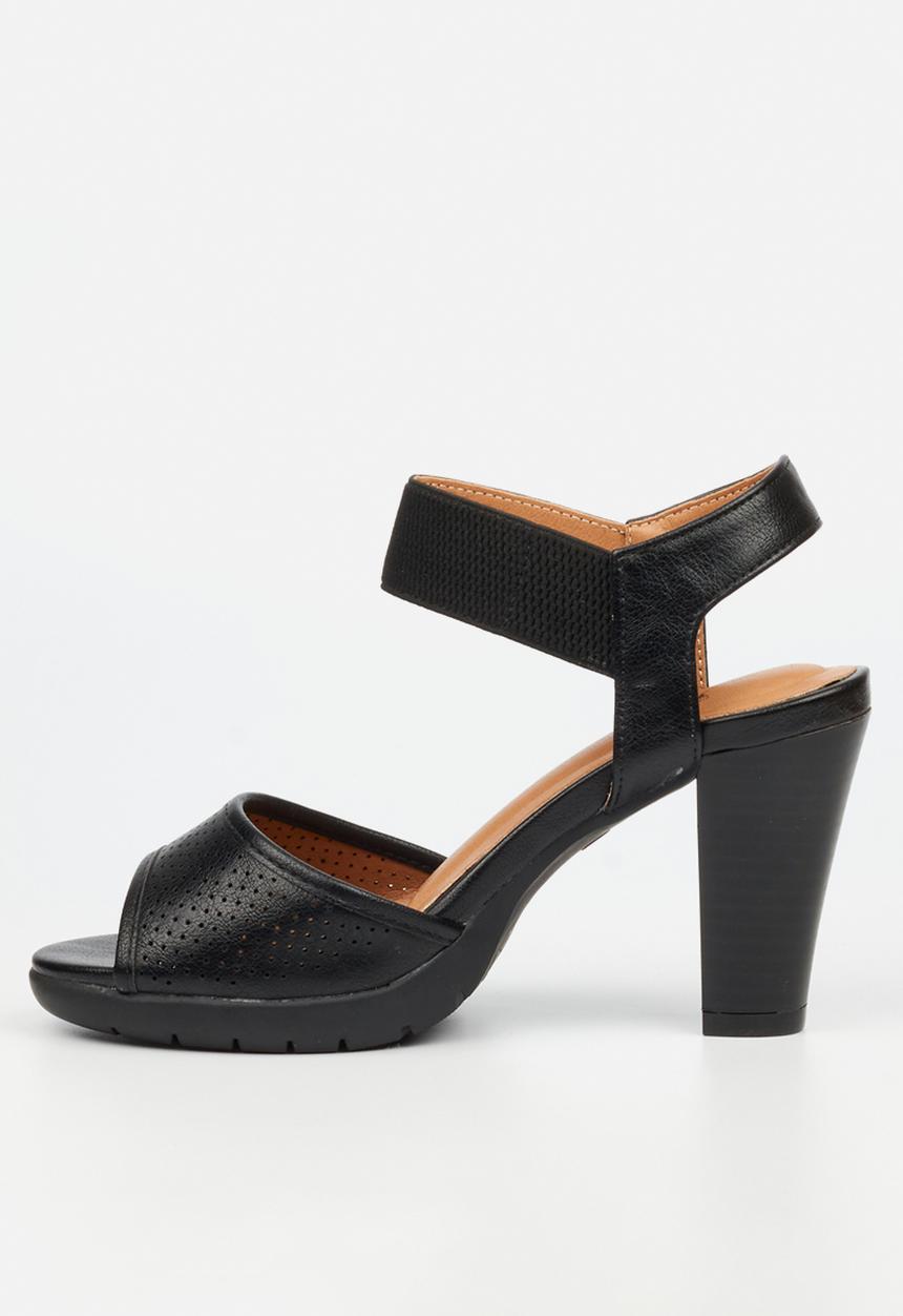Butterfly Feet - Raina 2 ankle strap heel - black