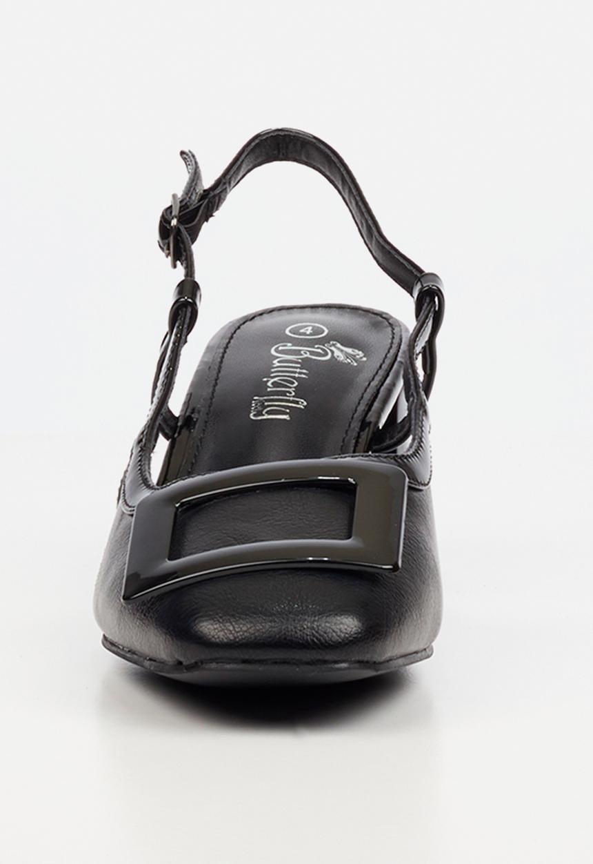 Butterfly Feet - Verity 1 slingback heel - black