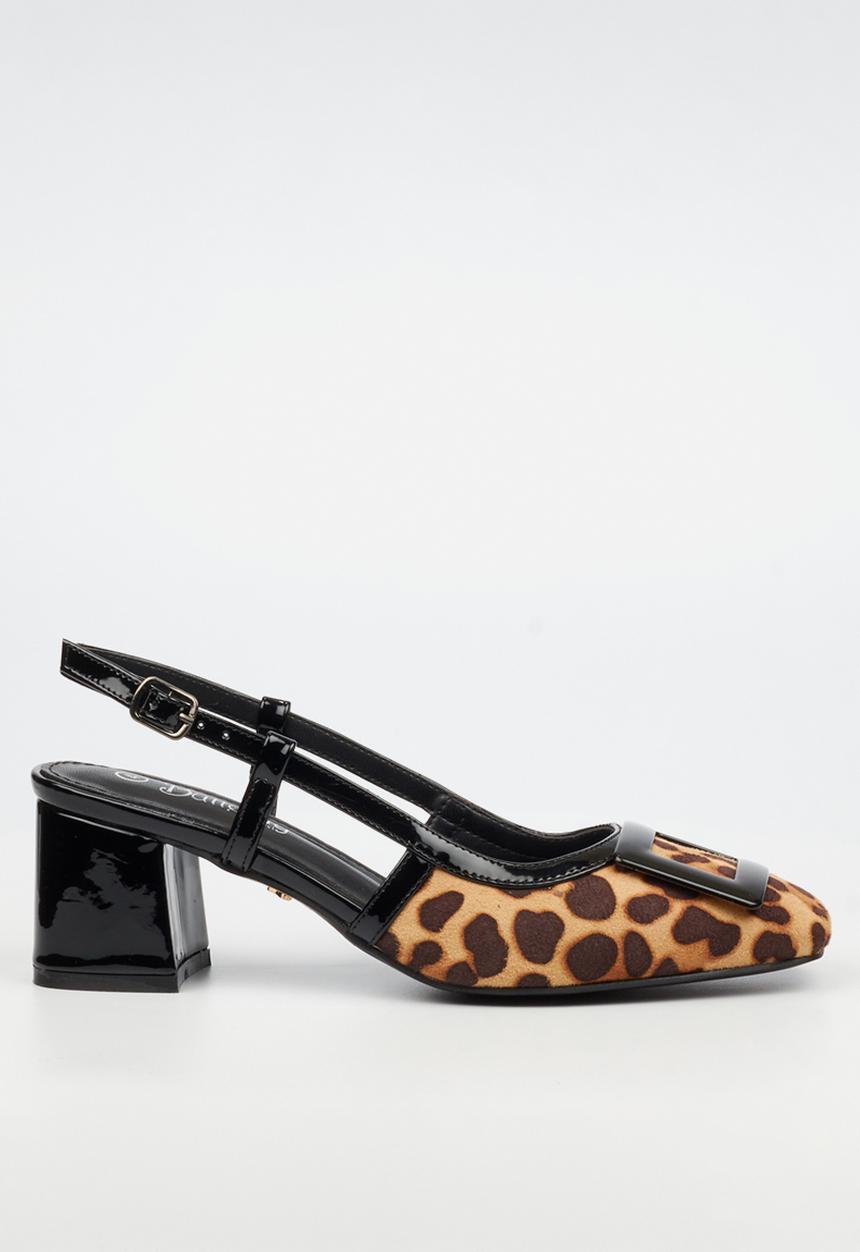 Butterfly Feet - Verity 1 slingback heel - leopard
