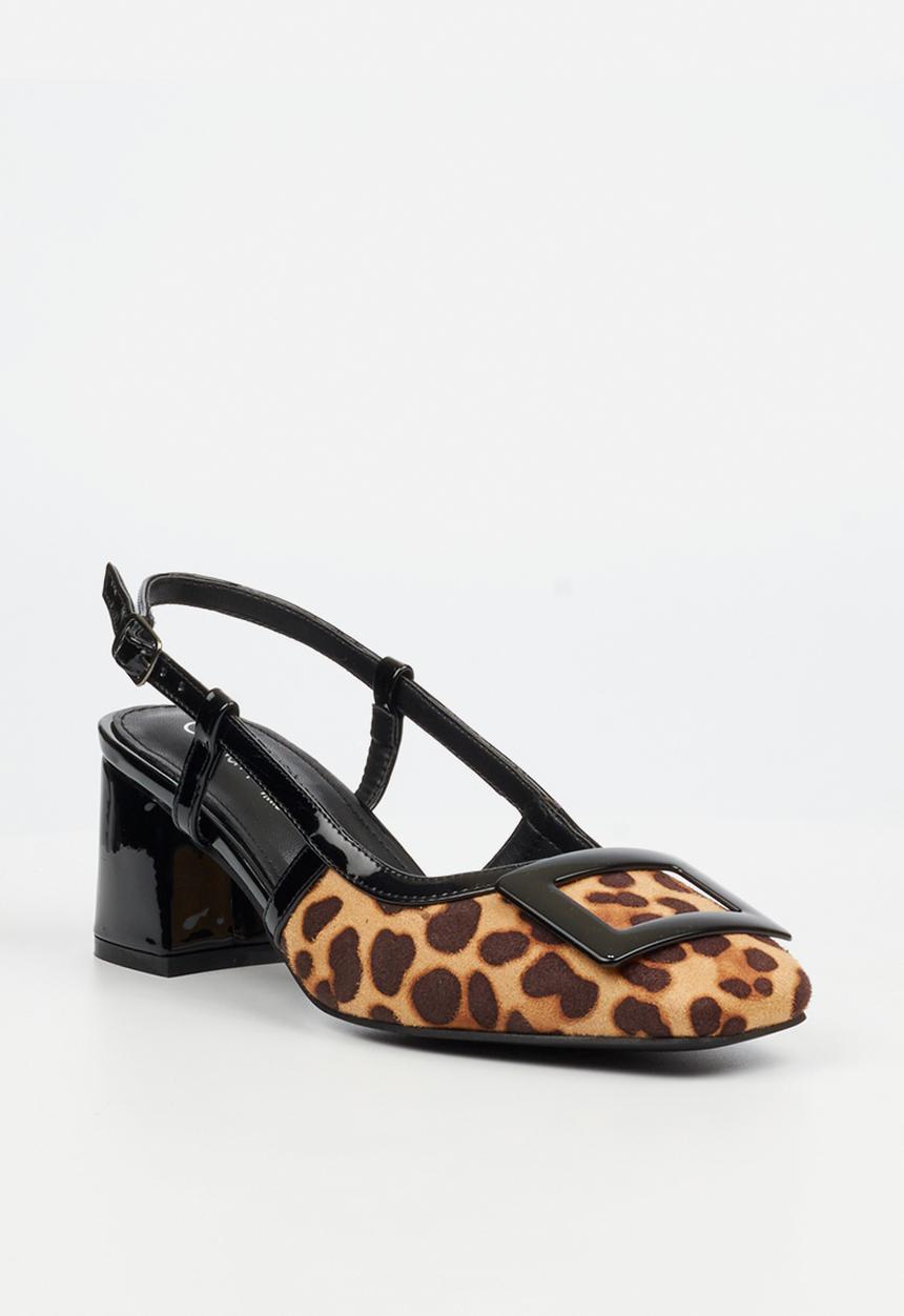 Butterfly Feet - Verity 1 slingback heel - leopard