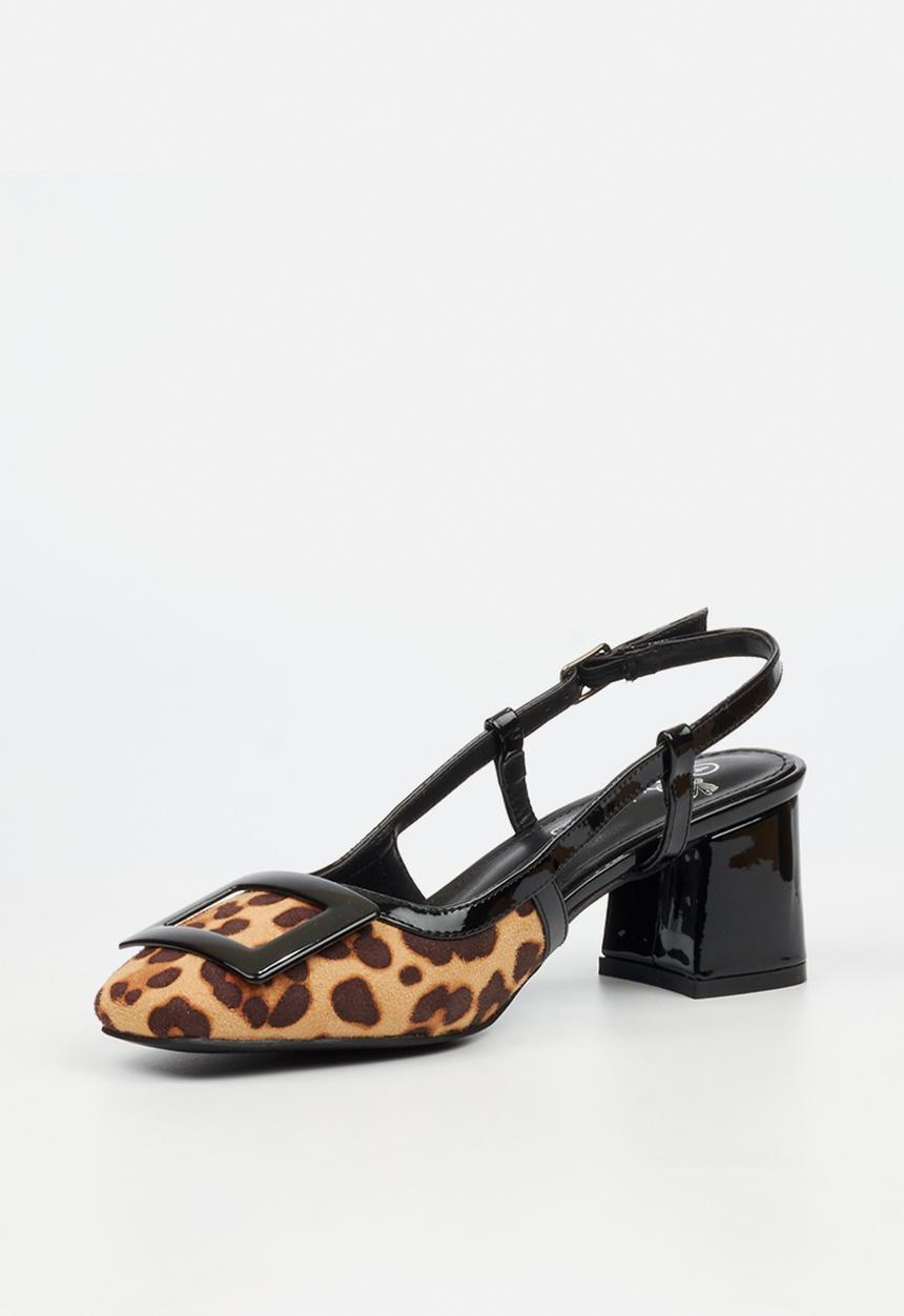 Butterfly Feet - Verity 1 slingback heel - leopard