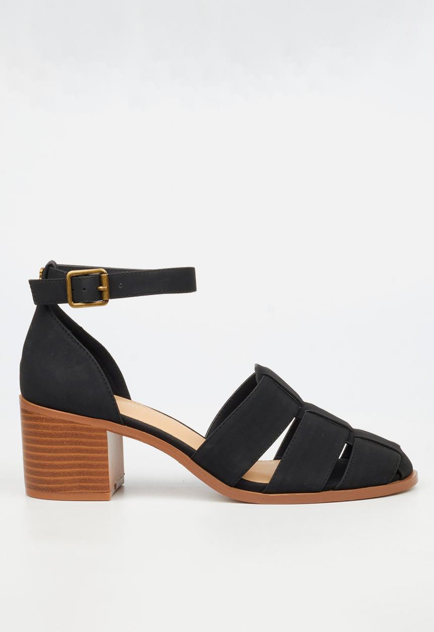 Butterfly Feet - Wexley 2 ankle strap heel - black