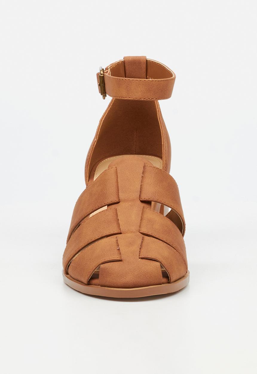 Butterfly Feet - Wexley 2 ankle strap heel - tan