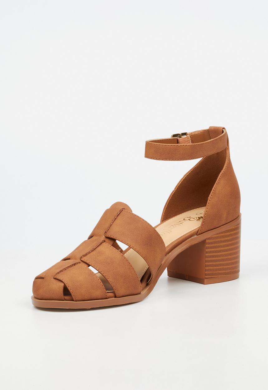 Butterfly Feet - Wexley 2 ankle strap heel - tan