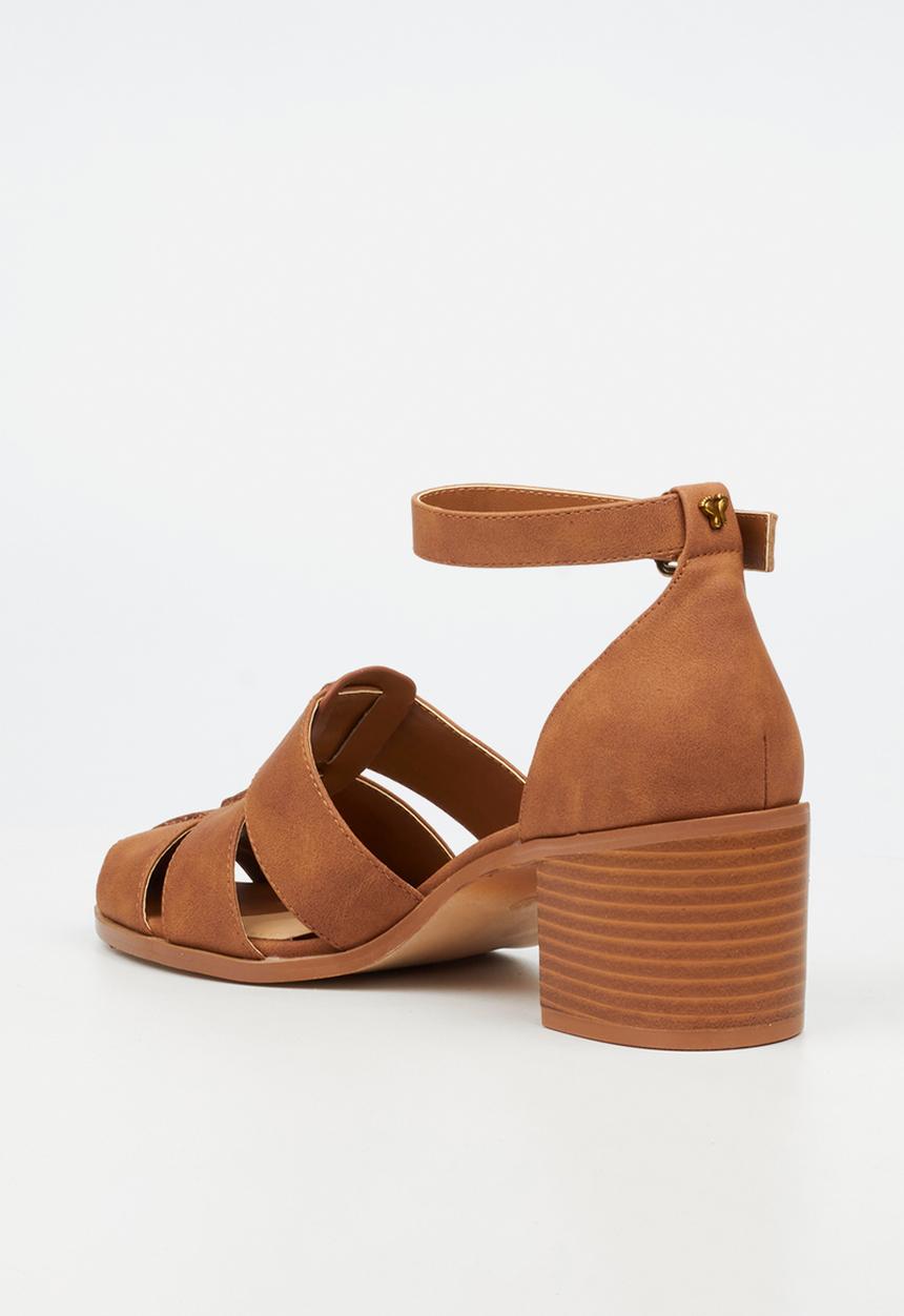 Butterfly Feet - Wexley 2 ankle strap heel - tan