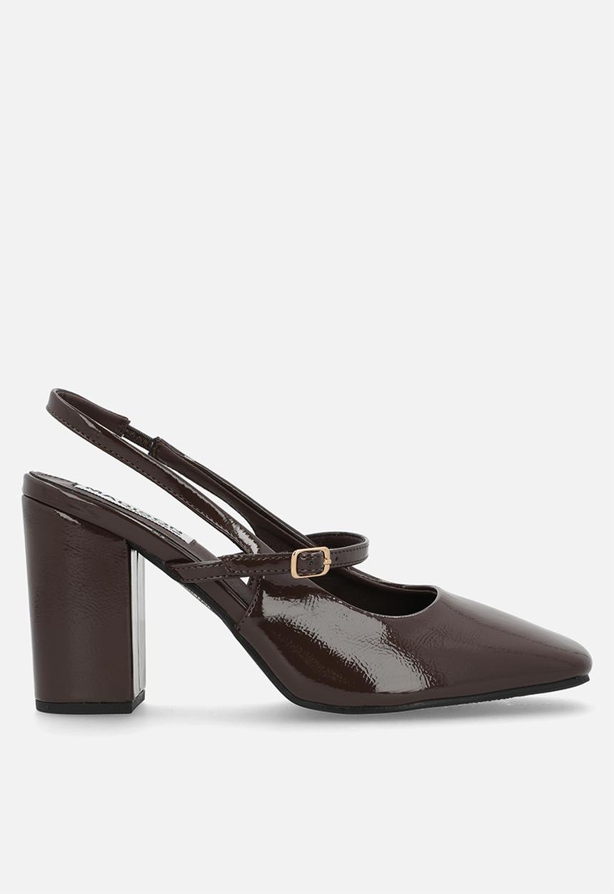 Madison® - Qia close toe slingback heel - chocolate