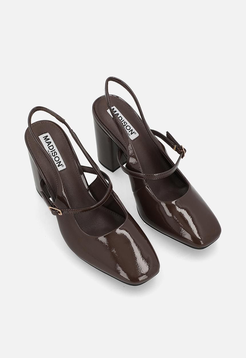 Madison® - Qia close toe slingback heel - chocolate