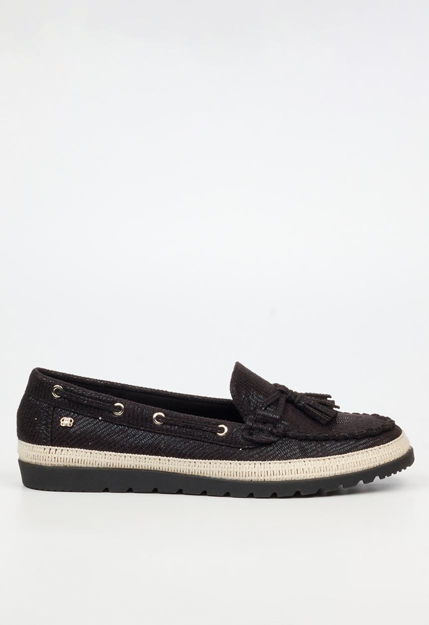 Butterfly Classics - Willa 2 boat shoe - black