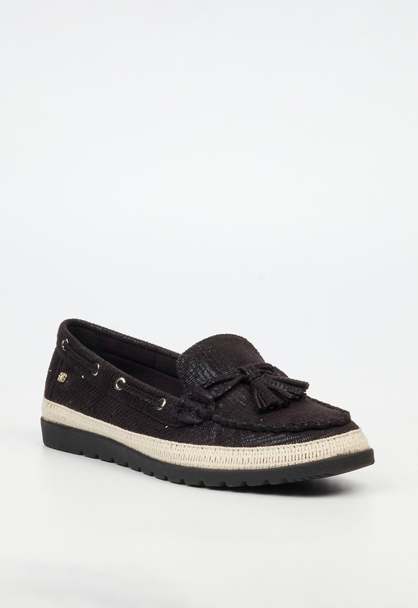 Butterfly Classics - Willa 2 boat shoe - black