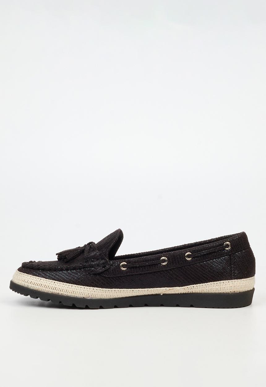 Butterfly Classics - Willa 2 boat shoe - black