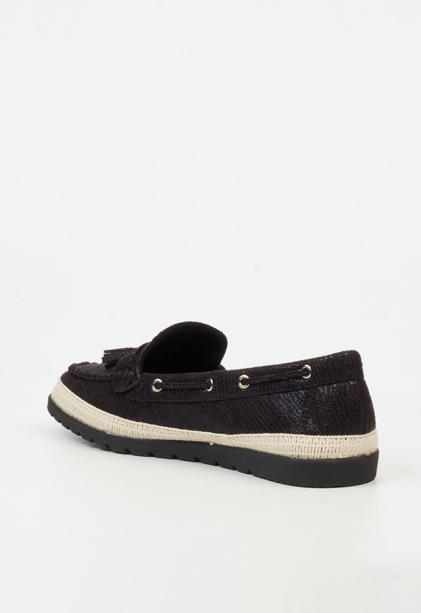 Butterfly Classics - Willa 2 boat shoe - black