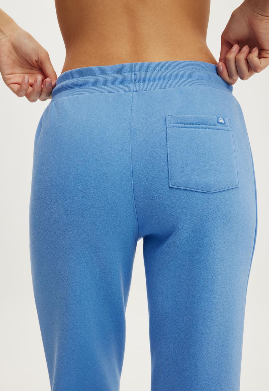 Cotton On - Plush Bootleg Sweatpant - Ultramarine