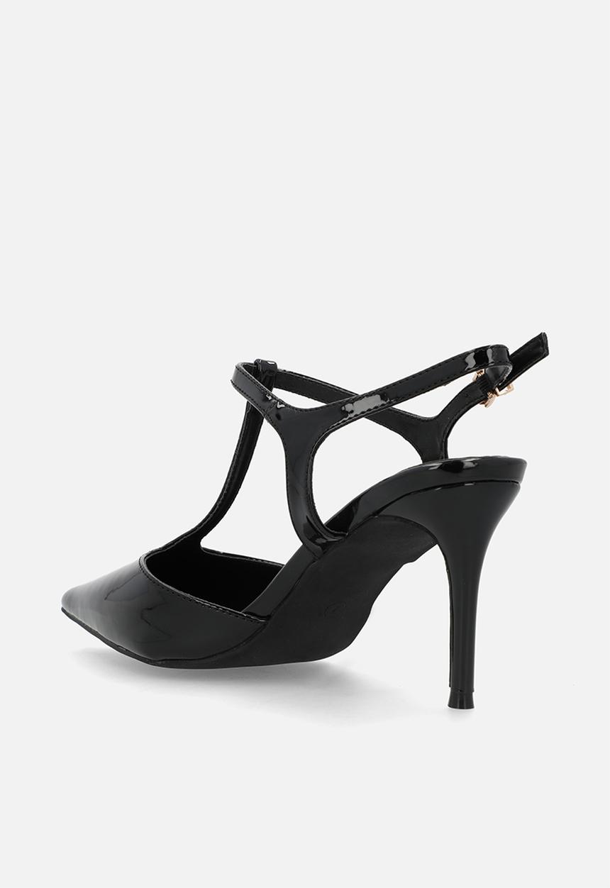 Madison® - Quincy close toe slingback heel - black