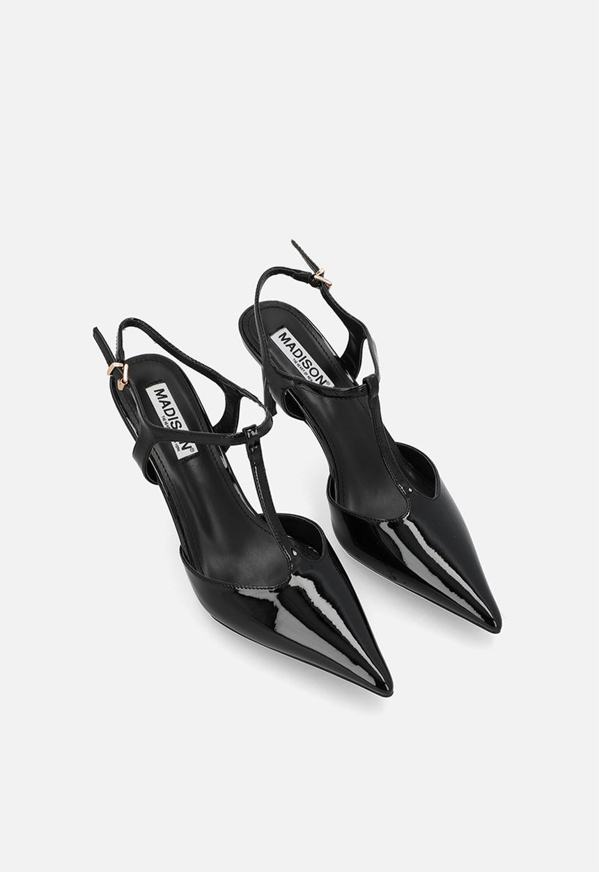 Madison® - Quincy close toe slingback heel - black