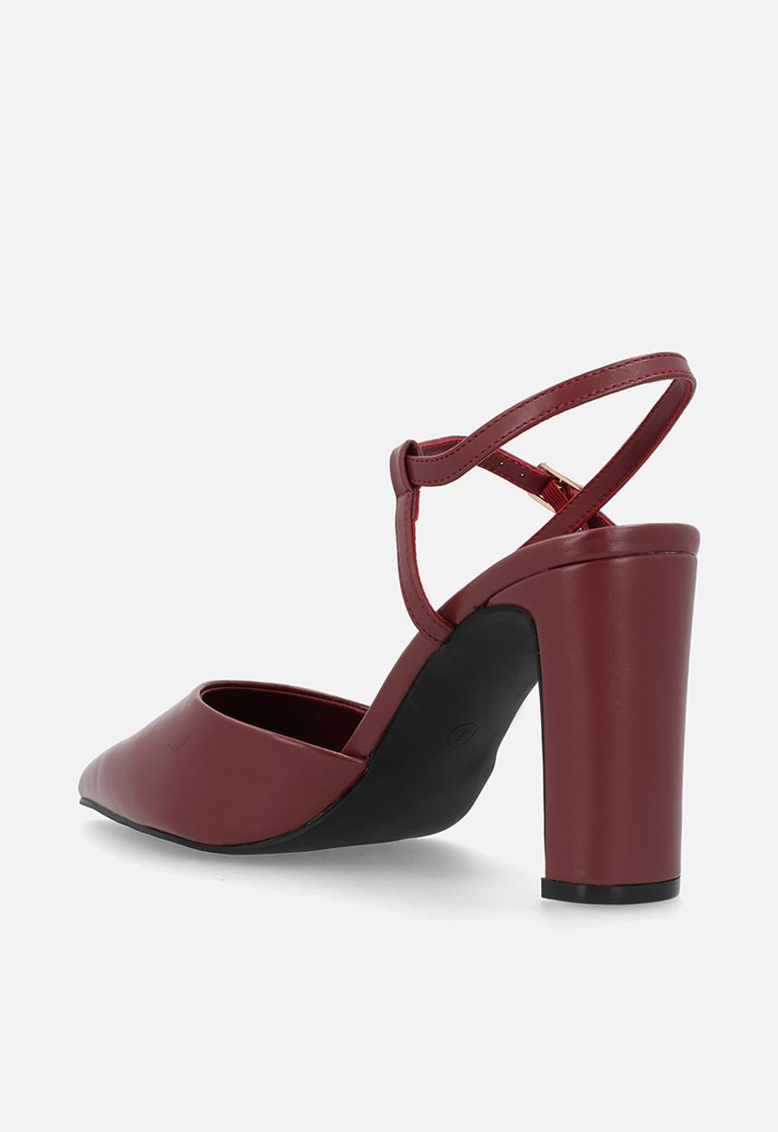 Madison® - Quill close toe slingback heel - wine