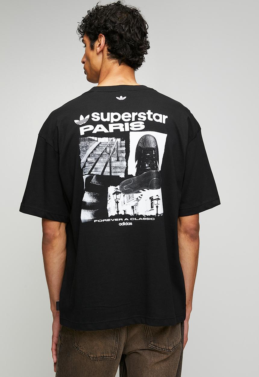 adidas Originals - Paris SST GFX Tee  - Black