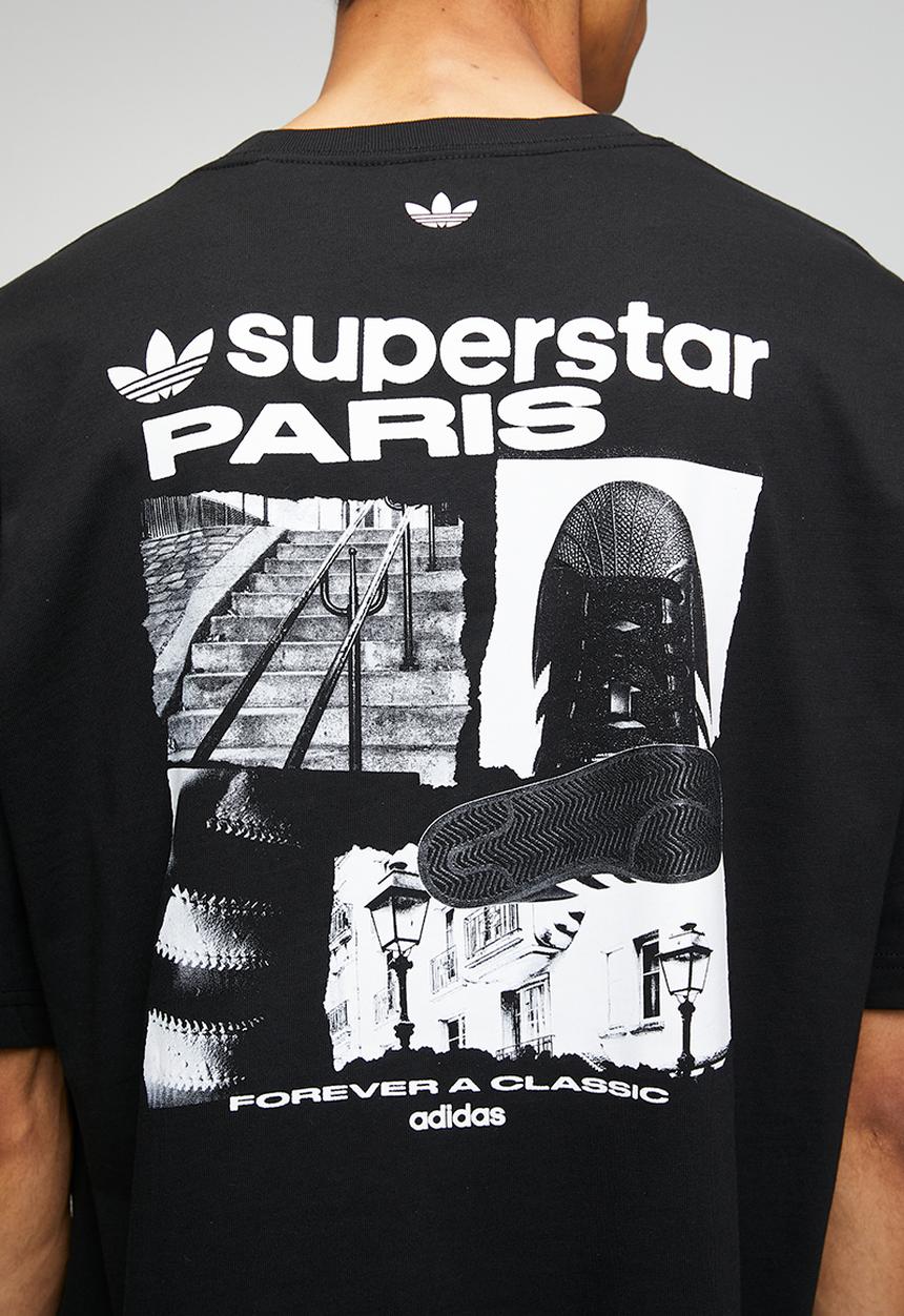 adidas Originals - Paris SST GFX Tee  - Black