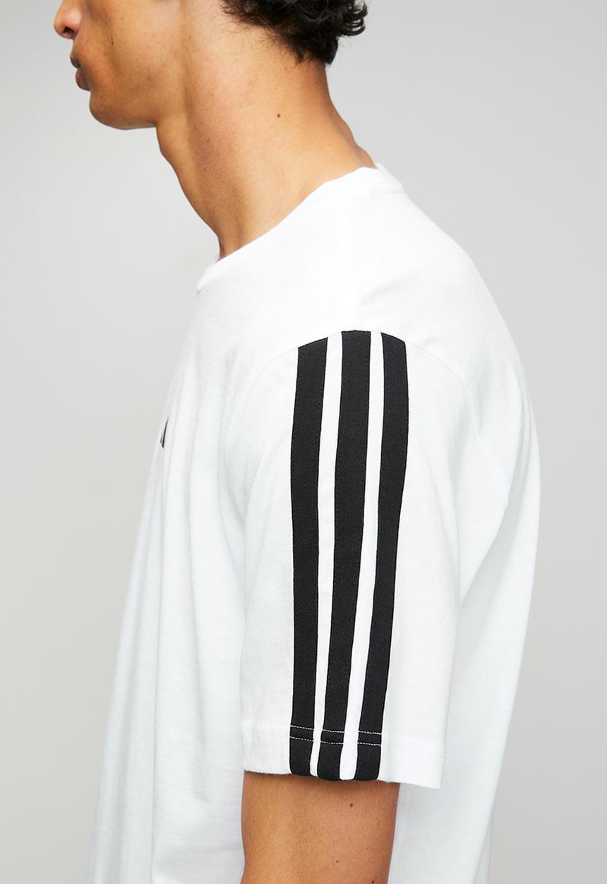 adidas Performance - 3-Stripe SJ Tee   - white/black