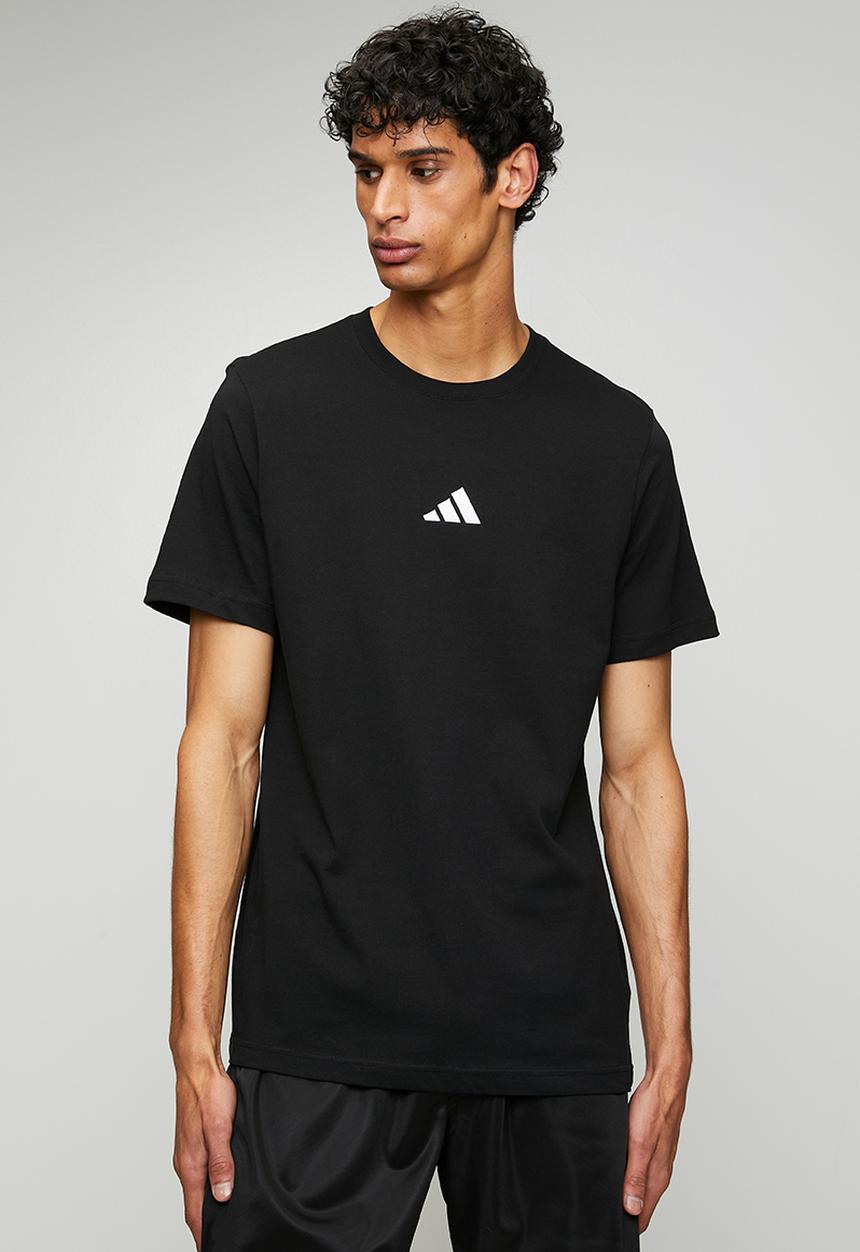 adidas Performance - Small Logo SJ Tee  - black/white