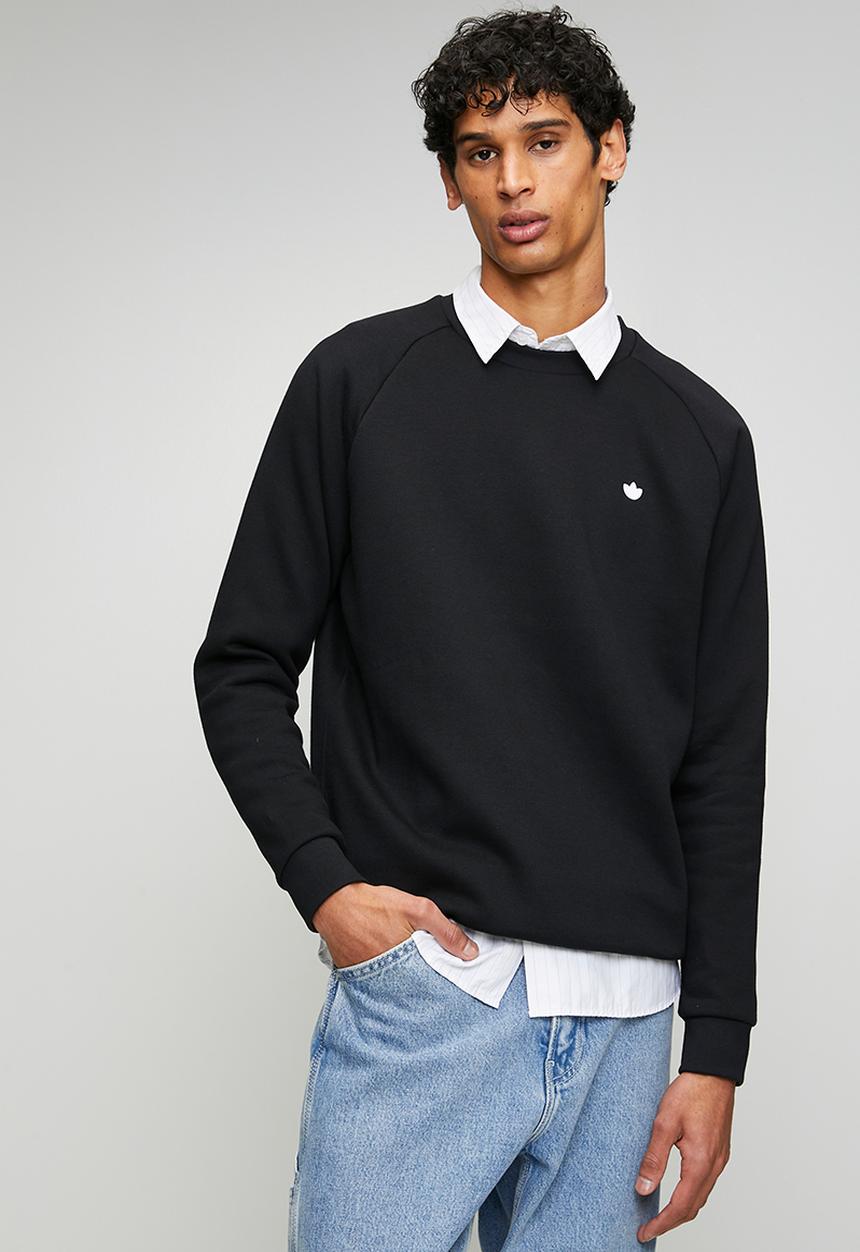 adidas Originals - ESS CREW - BLACK/WHITE