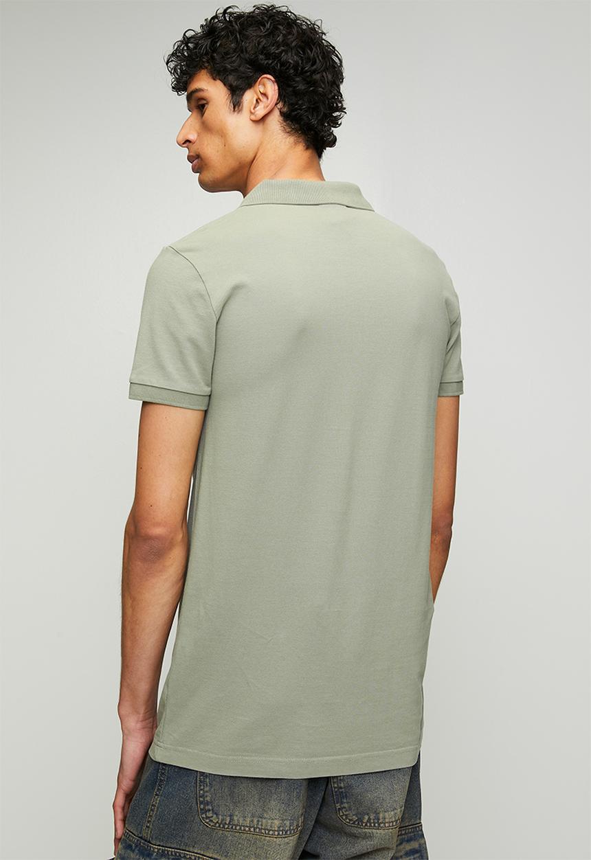 adidas Originals - ESSENTIAL POLO SF  - SILVER PEBBLE/BLACK