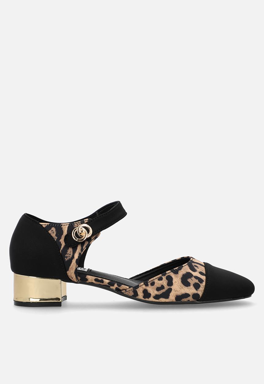 Madison® - Ottoline ankle strap - leopard/ black