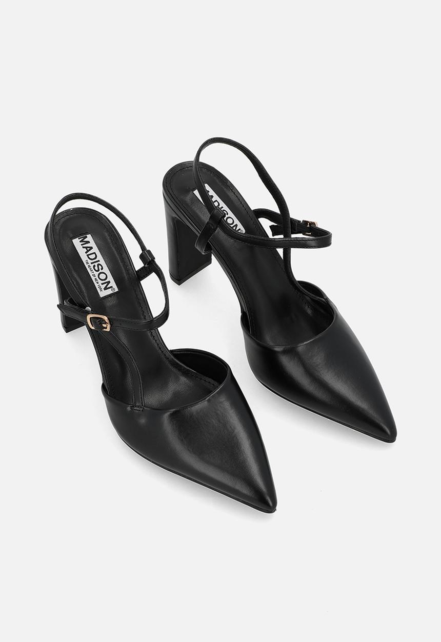 Madison® - Quill close toe slingback heel - black
