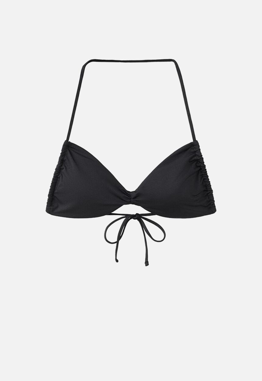 MANGO - Bikini top tortuga- black