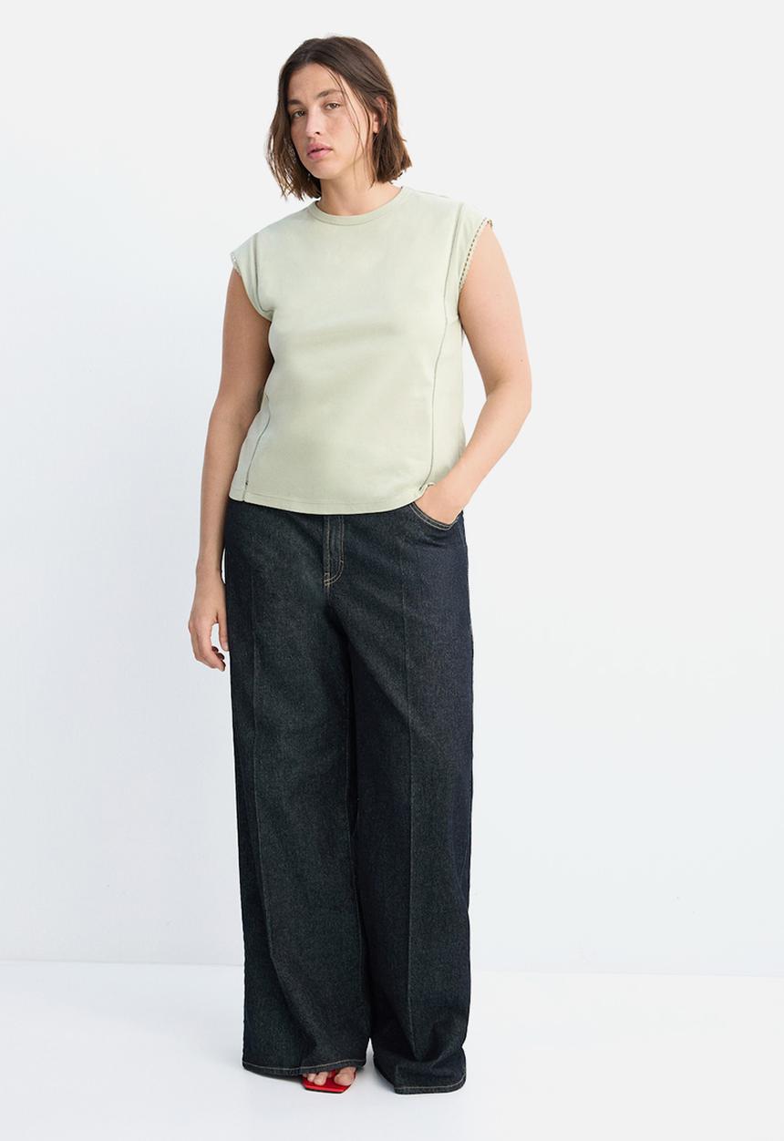 MANGO - T-shirt marea - light/pastel green