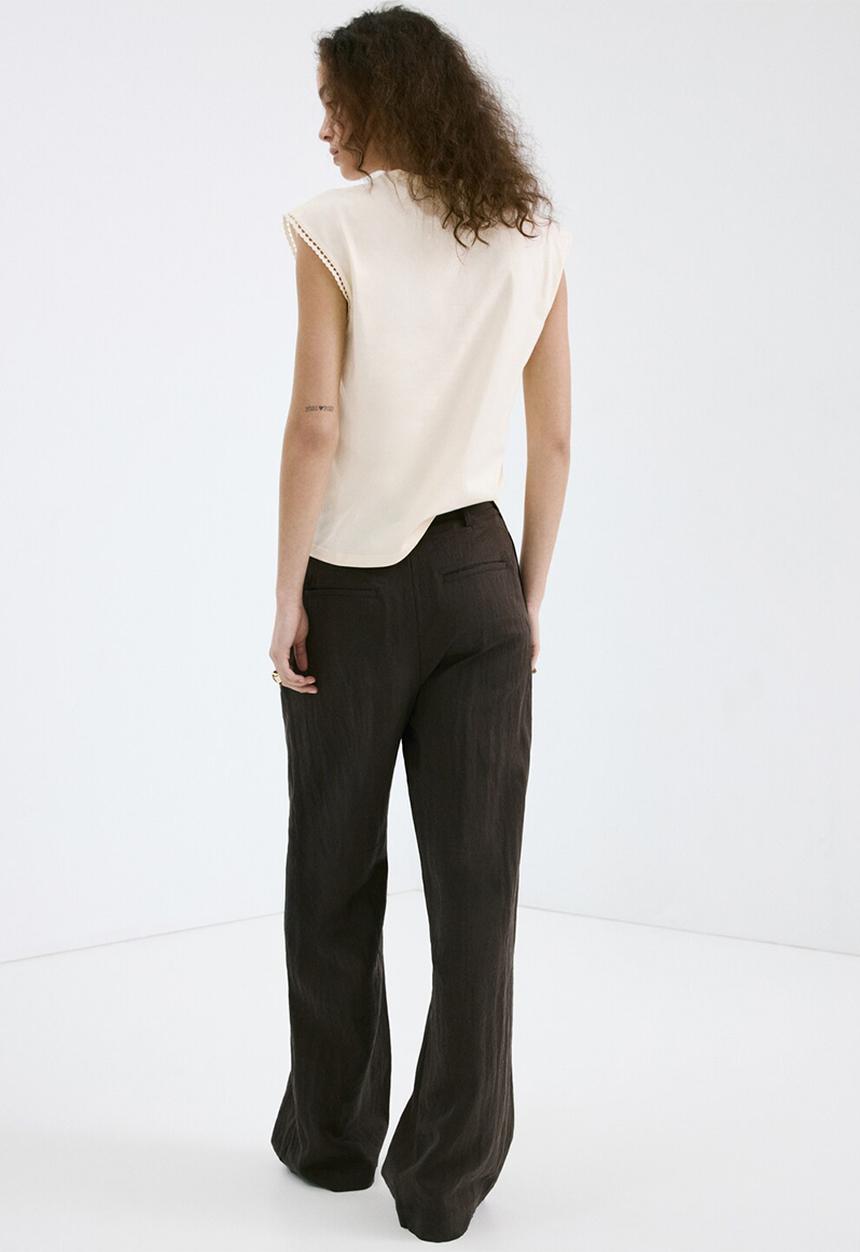 MANGO - T-shirt marea - natural white