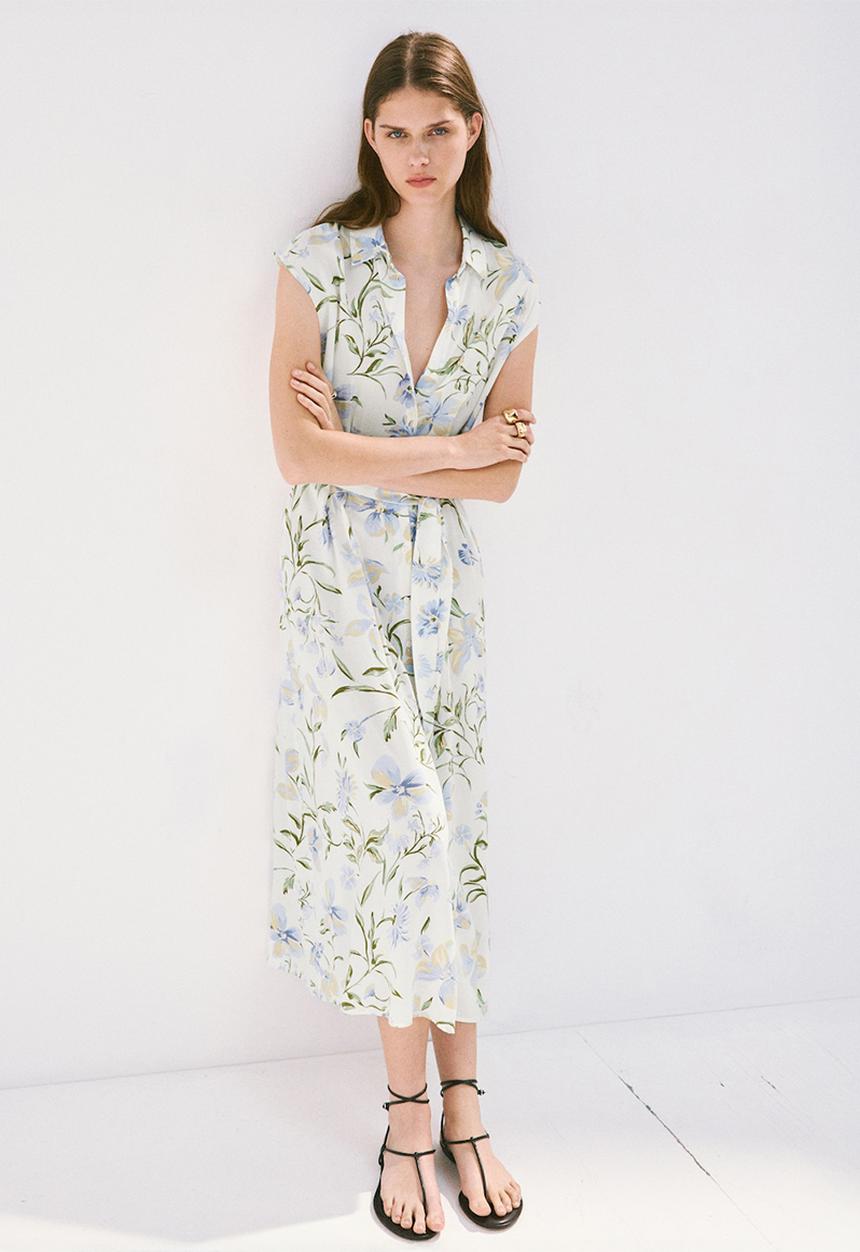MANGO - Dress apple2 - light beige