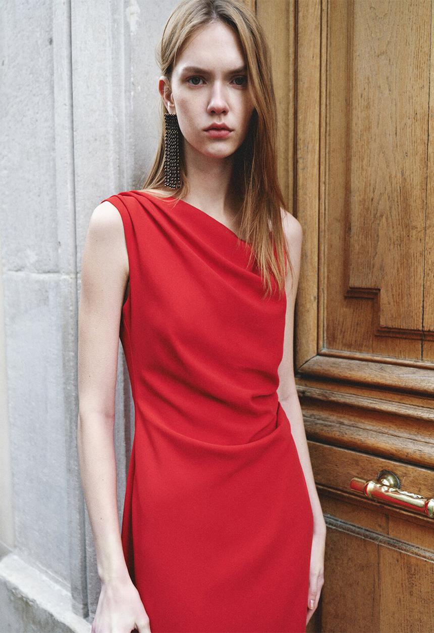 MANGO - Dress marilyn - red